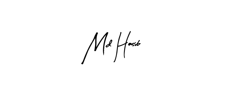 Design your own signature with our free online signature maker. With this signature software, you can create a handwritten (Arty Signature) signature for name Md Hasib. Md Hasib signature style 8 images and pictures png