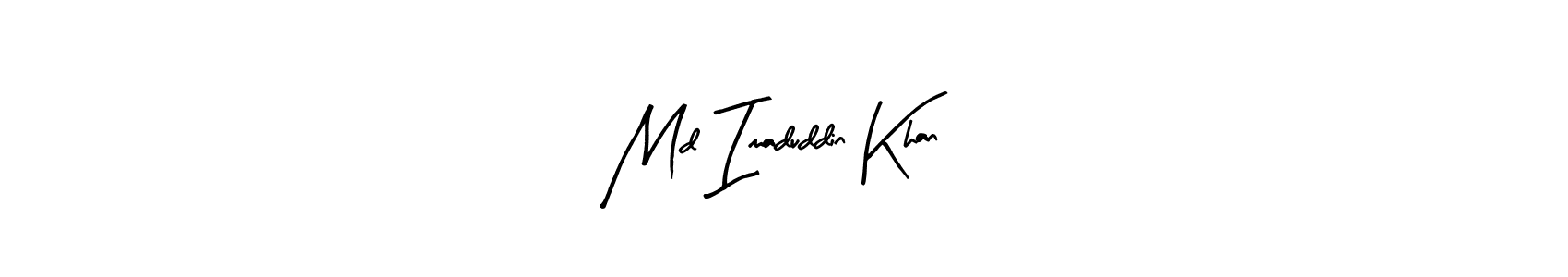 Design your own signature with our free online signature maker. With this signature software, you can create a handwritten (Arty Signature) signature for name Md Imaduddin Khan. Md Imaduddin Khan signature style 8 images and pictures png