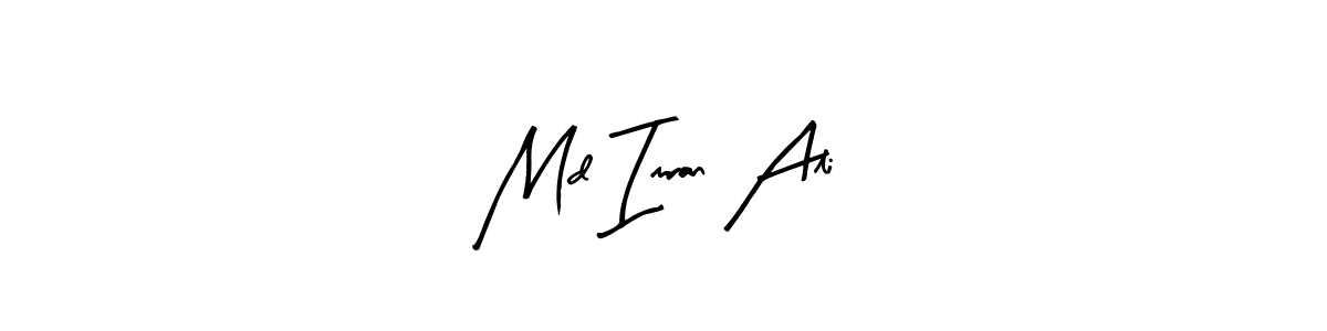 Arty Signature is a professional signature style that is perfect for those who want to add a touch of class to their signature. It is also a great choice for those who want to make their signature more unique. Get Md Imran Ali name to fancy signature for free. Md Imran Ali signature style 8 images and pictures png