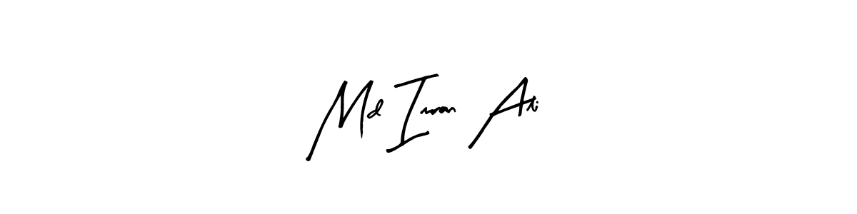 Create a beautiful signature design for name Md Imran Ali. With this signature (Arty Signature) fonts, you can make a handwritten signature for free. Md Imran Ali signature style 8 images and pictures png