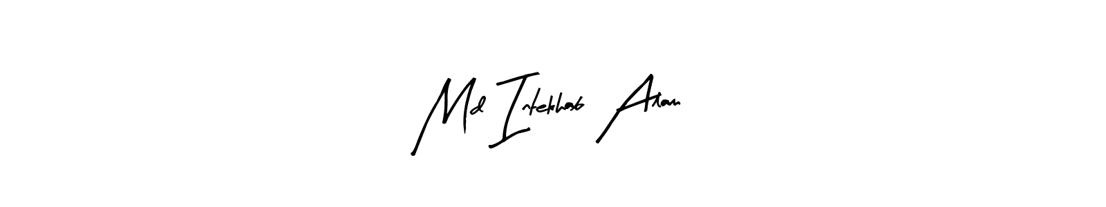 Make a beautiful signature design for name Md Intekhab Alam. With this signature (Arty Signature) style, you can create a handwritten signature for free. Md Intekhab Alam signature style 8 images and pictures png