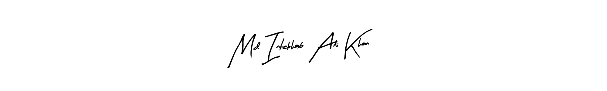 if you are searching for the best signature style for your name Md Intekhab Ali Khan. so please give up your signature search. here we have designed multiple signature styles  using Arty Signature. Md Intekhab Ali Khan signature style 8 images and pictures png