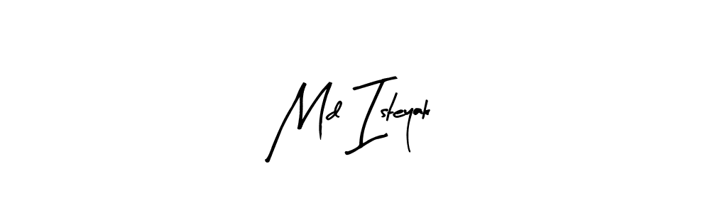 Design your own signature with our free online signature maker. With this signature software, you can create a handwritten (Arty Signature) signature for name Md Isteyak. Md Isteyak signature style 8 images and pictures png