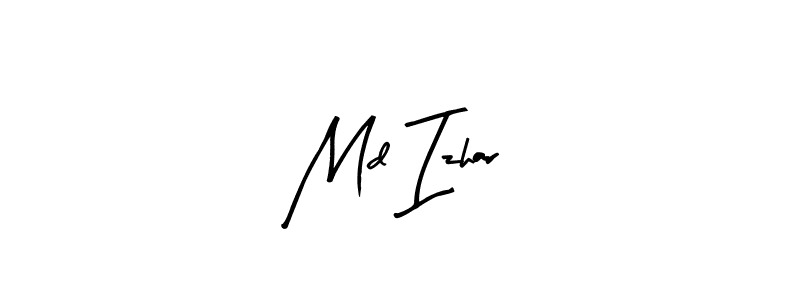 Make a beautiful signature design for name Md Izhar. With this signature (Arty Signature) style, you can create a handwritten signature for free. Md Izhar signature style 8 images and pictures png