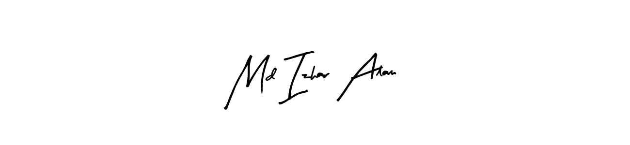 You should practise on your own different ways (Arty Signature) to write your name (Md Izhar Alam) in signature. don't let someone else do it for you. Md Izhar Alam signature style 8 images and pictures png