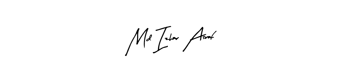 This is the best signature style for the Md Izhar Asraf name. Also you like these signature font (Arty Signature). Mix name signature. Md Izhar Asraf signature style 8 images and pictures png