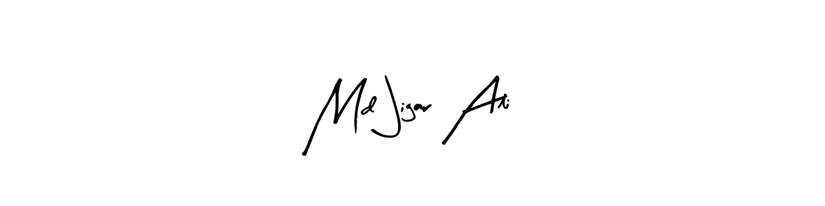 Also we have Md Jigar Ali name is the best signature style. Create professional handwritten signature collection using Arty Signature autograph style. Md Jigar Ali signature style 8 images and pictures png