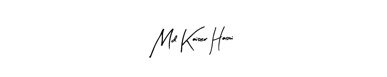 Create a beautiful signature design for name Md Kaiser Hasmi. With this signature (Arty Signature) fonts, you can make a handwritten signature for free. Md Kaiser Hasmi signature style 8 images and pictures png