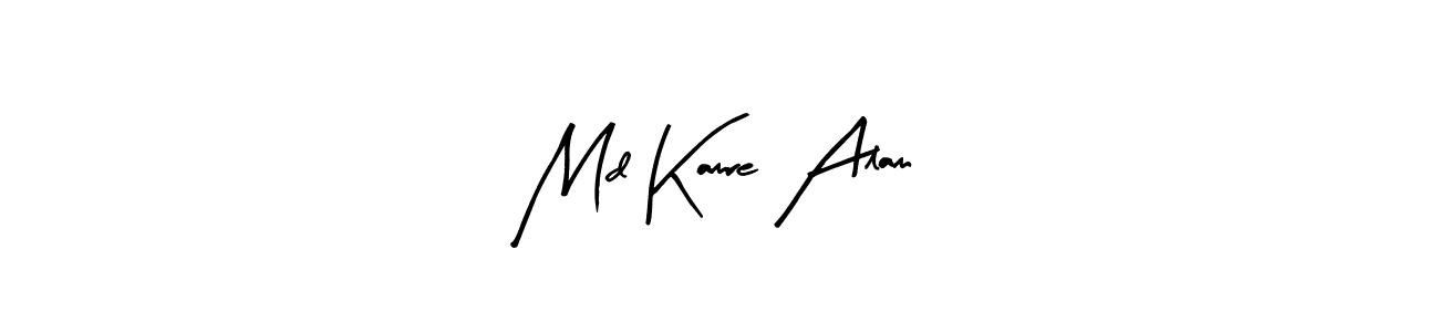 Arty Signature is a professional signature style that is perfect for those who want to add a touch of class to their signature. It is also a great choice for those who want to make their signature more unique. Get Md Kamre Alam name to fancy signature for free. Md Kamre Alam signature style 8 images and pictures png