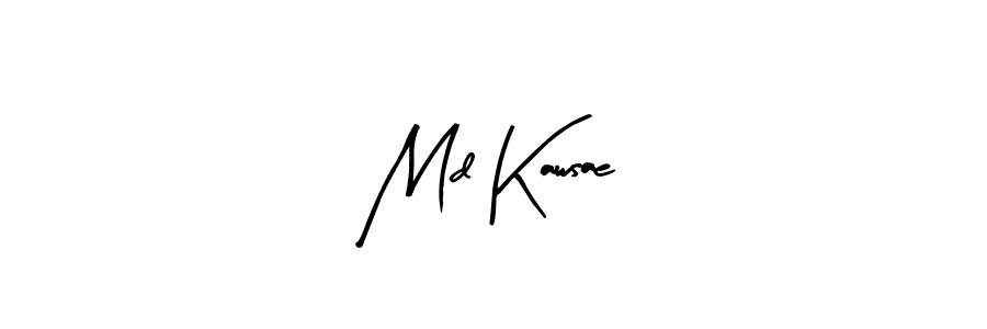 Use a signature maker to create a handwritten signature online. With this signature software, you can design (Arty Signature) your own signature for name Md Kawsae. Md Kawsae signature style 8 images and pictures png