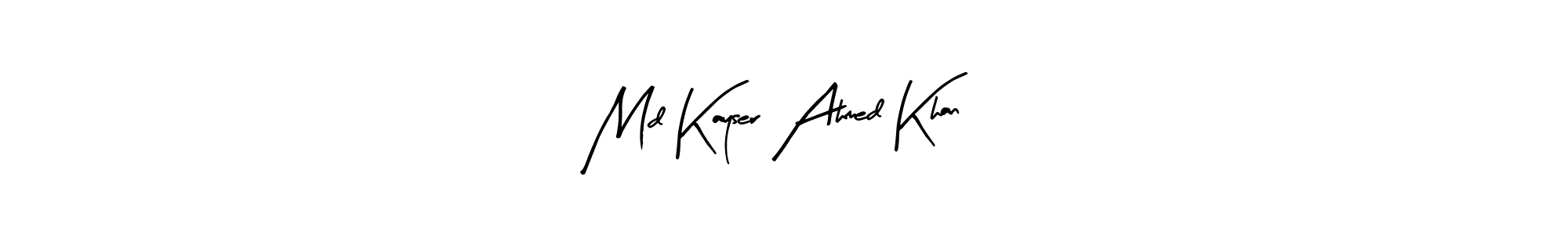 Arty Signature is a professional signature style that is perfect for those who want to add a touch of class to their signature. It is also a great choice for those who want to make their signature more unique. Get Md Kayser Ahmed Khan name to fancy signature for free. Md Kayser Ahmed Khan signature style 8 images and pictures png