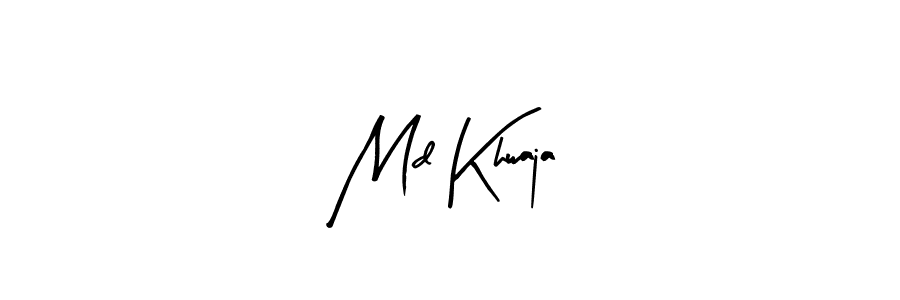 Make a beautiful signature design for name Md Khwaja. With this signature (Arty Signature) style, you can create a handwritten signature for free. Md Khwaja signature style 8 images and pictures png