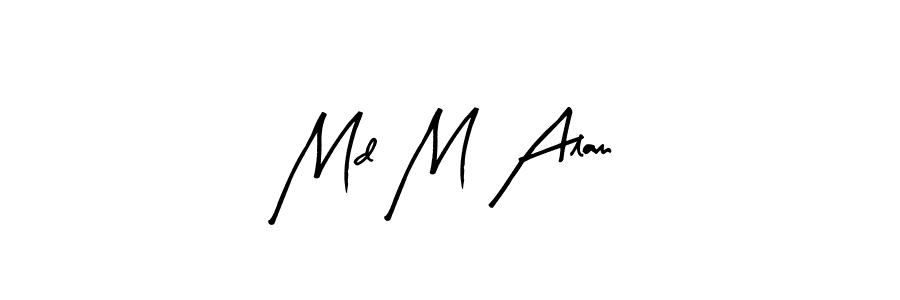 Similarly Arty Signature is the best handwritten signature design. Signature creator online .You can use it as an online autograph creator for name Md M Alam. Md M Alam signature style 8 images and pictures png