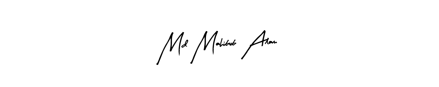 Create a beautiful signature design for name Md Mahibub Alam. With this signature (Arty Signature) fonts, you can make a handwritten signature for free. Md Mahibub Alam signature style 8 images and pictures png