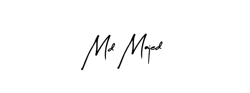 Similarly Arty Signature is the best handwritten signature design. Signature creator online .You can use it as an online autograph creator for name Md Majed. Md Majed signature style 8 images and pictures png