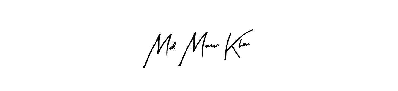 Use a signature maker to create a handwritten signature online. With this signature software, you can design (Arty Signature) your own signature for name Md Mamun Khan. Md Mamun Khan signature style 8 images and pictures png