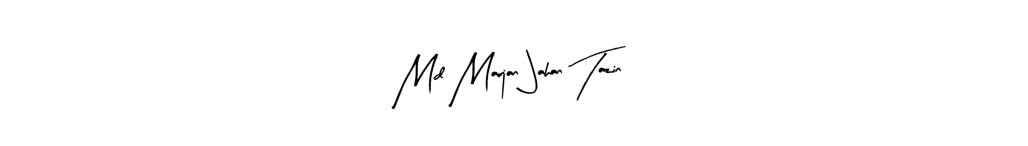 Make a short Md Marjan Jahan Tazin signature style. Manage your documents anywhere anytime using Arty Signature. Create and add eSignatures, submit forms, share and send files easily. Md Marjan Jahan Tazin signature style 8 images and pictures png