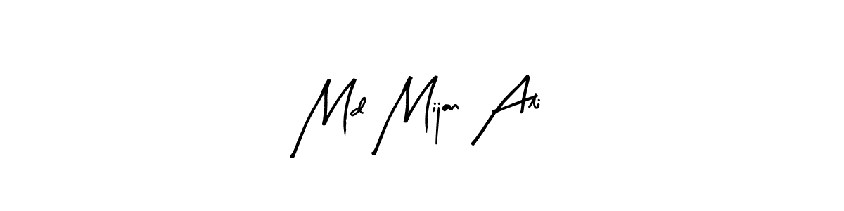 It looks lik you need a new signature style for name Md Mijan Ali. Design unique handwritten (Arty Signature) signature with our free signature maker in just a few clicks. Md Mijan Ali signature style 8 images and pictures png