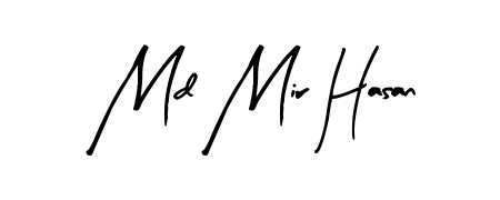 A modern signature idea for name Md Mir Hasan using Arty Signature font. Clean strokes and elegant curves make it stand out instantly. Md Mir Hasan signature style 8 images and pictures png