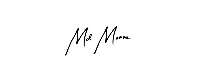 Md Moaaz stylish signature style. Best Handwritten Sign (Arty Signature) for my name. Handwritten Signature Collection Ideas for my name Md Moaaz. Md Moaaz signature style 8 images and pictures png
