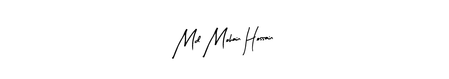 Design your own signature with our free online signature maker. With this signature software, you can create a handwritten (Arty Signature) signature for name Md Mohain Hossain. Md Mohain Hossain signature style 8 images and pictures png