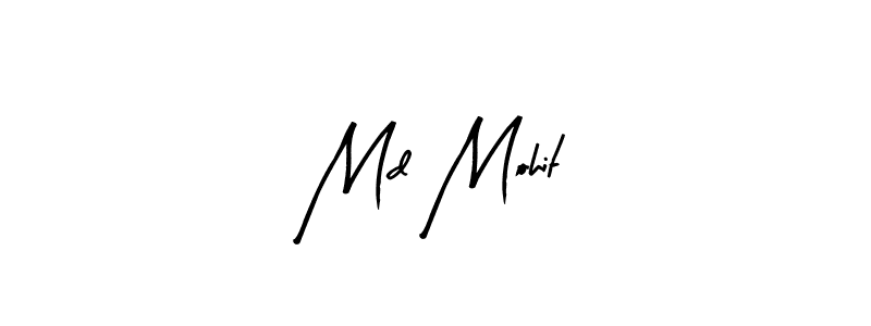 You should practise on your own different ways (Arty Signature) to write your name (Md Mohit) in signature. don't let someone else do it for you. Md Mohit signature style 8 images and pictures png