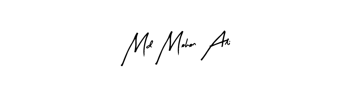 Also You can easily find your signature by using the search form. We will create Md Mohon Ali name handwritten signature images for you free of cost using Arty Signature sign style. Md Mohon Ali signature style 8 images and pictures png