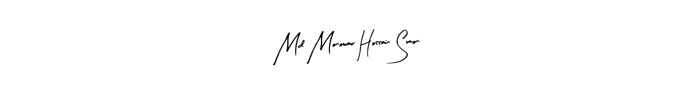 You can use this online signature creator to create a handwritten signature for the name Md Monowar Hossain Sumon. This is the best online autograph maker. Md Monowar Hossain Sumon signature style 8 images and pictures png