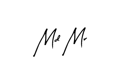 Design your own signature with our free online signature maker. With this signature software, you can create a handwritten (Arty Signature) signature for name Md Mr. Md Mr signature style 8 images and pictures png