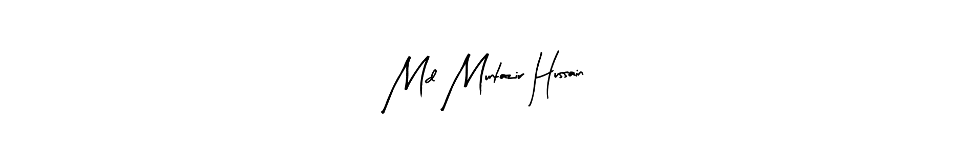 This is the best signature style for the Md Muntazir Hussain name. Also you like these signature font (Arty Signature). Mix name signature. Md Muntazir Hussain signature style 8 images and pictures png