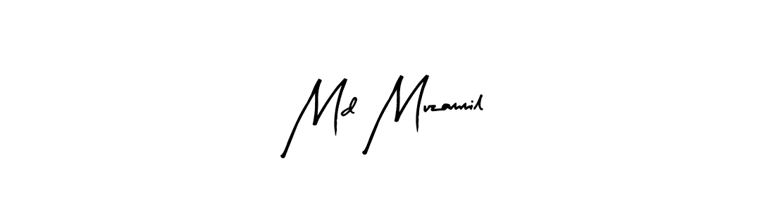 Design your own signature with our free online signature maker. With this signature software, you can create a handwritten (Arty Signature) signature for name Md Muzammil. Md Muzammil signature style 8 images and pictures png