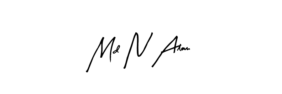 Use a signature maker to create a handwritten signature online. With this signature software, you can design (Arty Signature) your own signature for name Md N Alam. Md N Alam signature style 8 images and pictures png