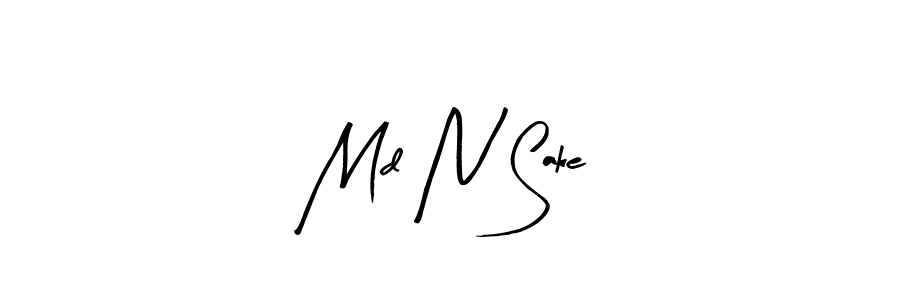 Also we have Md N Sake name is the best signature style. Create professional handwritten signature collection using Arty Signature autograph style. Md N Sake signature style 8 images and pictures png