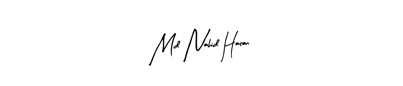 Md Nahid Hasan stylish signature style. Best Handwritten Sign (Arty Signature) for my name. Handwritten Signature Collection Ideas for my name Md Nahid Hasan. Md Nahid Hasan signature style 8 images and pictures png