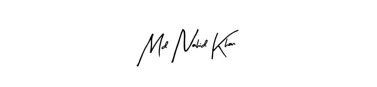 Also we have Md Nahid Khan name is the best signature style. Create professional handwritten signature collection using Arty Signature autograph style. Md Nahid Khan signature style 8 images and pictures png