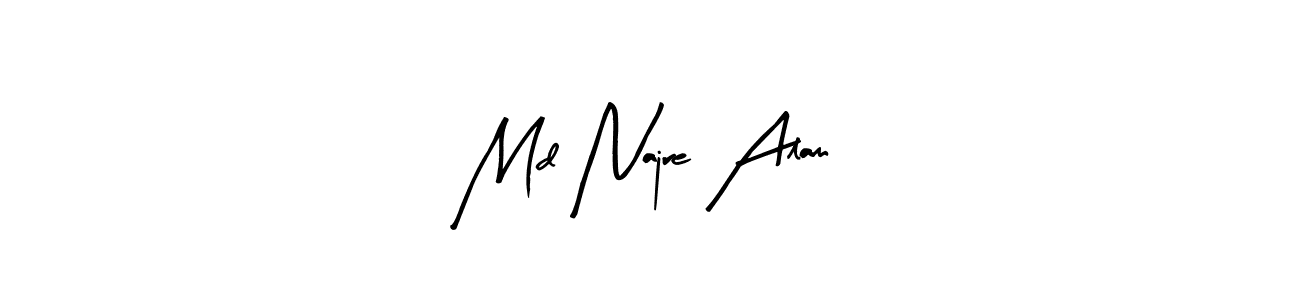 Md Najre Alam stylish signature style. Best Handwritten Sign (Arty Signature) for my name. Handwritten Signature Collection Ideas for my name Md Najre Alam. Md Najre Alam signature style 8 images and pictures png