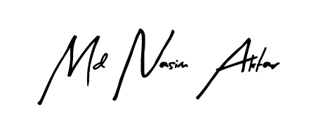 A classic penmanship look for Md Nasim Aktar. The Arty Signature font brings timeless elegance and confidence to every signed document. Md Nasim Aktar signature style 8 images and pictures png