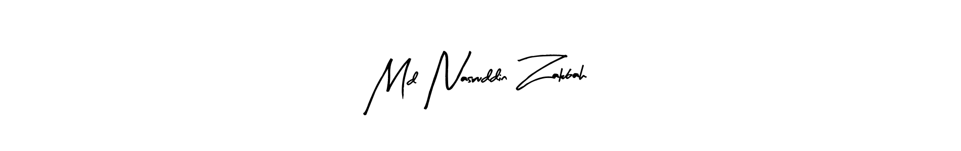 How to make Md Nasruddin Zakbah signature? Arty Signature is a professional autograph style. Create handwritten signature for Md Nasruddin Zakbah name. Md Nasruddin Zakbah signature style 8 images and pictures png