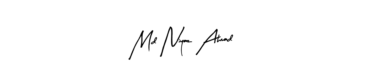 Design your own signature with our free online signature maker. With this signature software, you can create a handwritten (Arty Signature) signature for name Md Niyaz Ahmad. Md Niyaz Ahmad signature style 8 images and pictures png