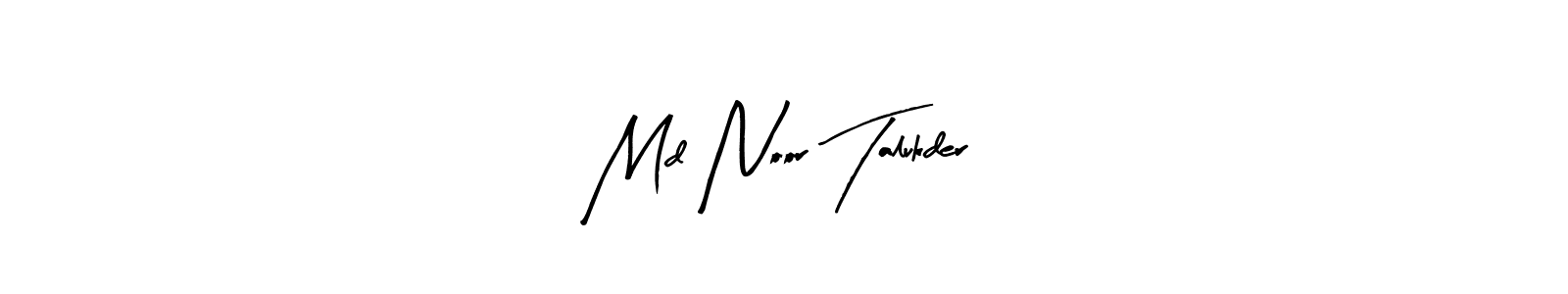 Create a beautiful signature design for name Md Noor Talukder. With this signature (Arty Signature) fonts, you can make a handwritten signature for free. Md Noor Talukder signature style 8 images and pictures png