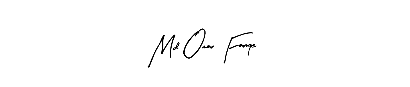 How to make Md Omar Faruqe signature? Arty Signature is a professional autograph style. Create handwritten signature for Md Omar Faruqe name. Md Omar Faruqe signature style 8 images and pictures png