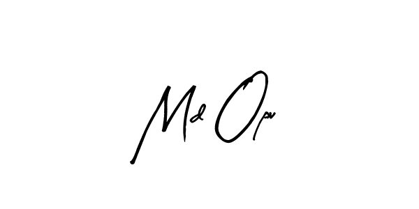 Similarly Arty Signature is the best handwritten signature design. Signature creator online .You can use it as an online autograph creator for name Md Opu. Md Opu signature style 8 images and pictures png