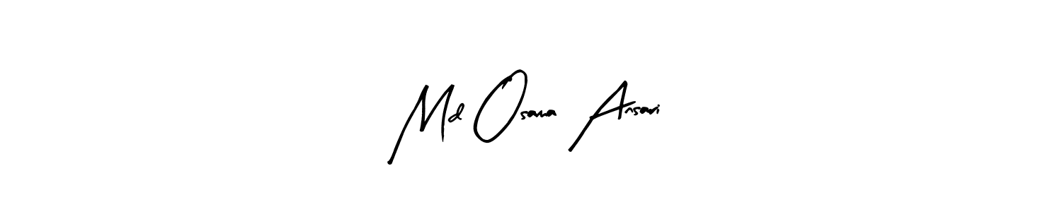 Also You can easily find your signature by using the search form. We will create Md Osama Ansari name handwritten signature images for you free of cost using Arty Signature sign style. Md Osama Ansari signature style 8 images and pictures png