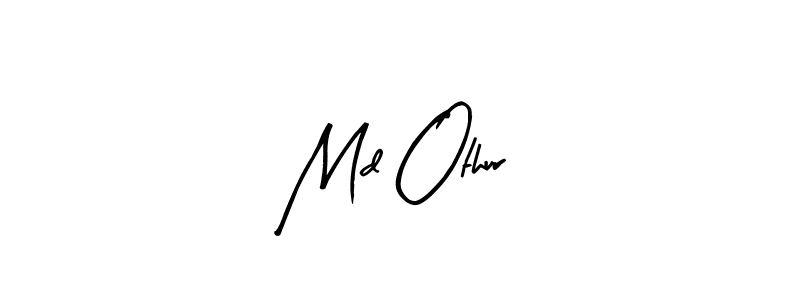 Use a signature maker to create a handwritten signature online. With this signature software, you can design (Arty Signature) your own signature for name Md Othur. Md Othur signature style 8 images and pictures png