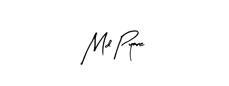 if you are searching for the best signature style for your name Md Pyare. so please give up your signature search. here we have designed multiple signature styles  using Arty Signature. Md Pyare signature style 8 images and pictures png