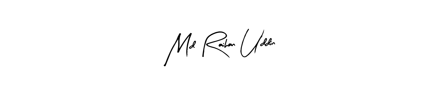 Design your own signature with our free online signature maker. With this signature software, you can create a handwritten (Arty Signature) signature for name Md Raihan Uddin. Md Raihan Uddin signature style 8 images and pictures png