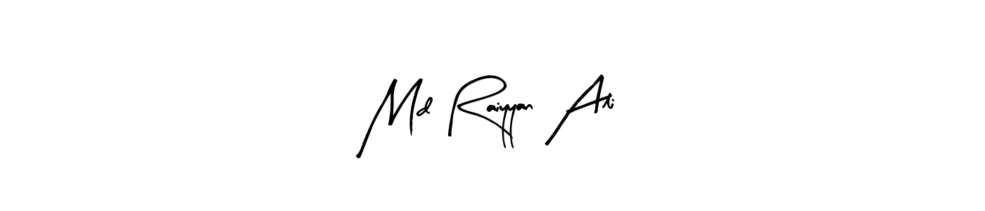 Similarly Arty Signature is the best handwritten signature design. Signature creator online .You can use it as an online autograph creator for name Md Raiyyan Ali. Md Raiyyan Ali signature style 8 images and pictures png