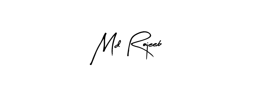How to make Md Rajeeb name signature. Use Arty Signature style for creating short signs online. This is the latest handwritten sign. Md Rajeeb signature style 8 images and pictures png
