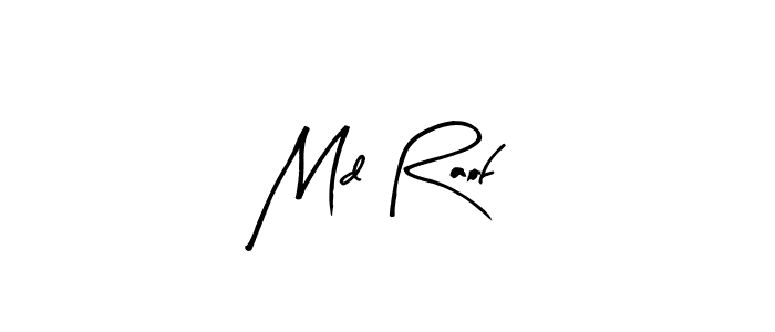 This is the best signature style for the Md Raof name. Also you like these signature font (Arty Signature). Mix name signature. Md Raof signature style 8 images and pictures png