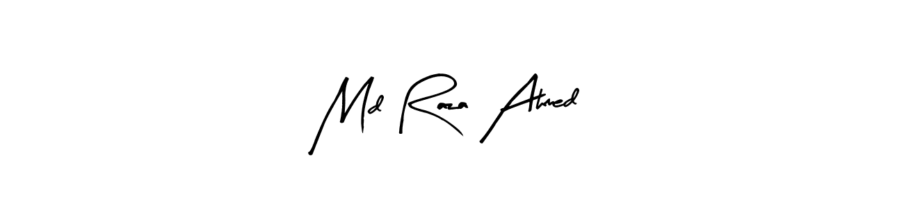 The best way (Arty Signature) to make a short signature is to pick only two or three words in your name. The name Md Raza Ahmed include a total of six letters. For converting this name. Md Raza Ahmed signature style 8 images and pictures png